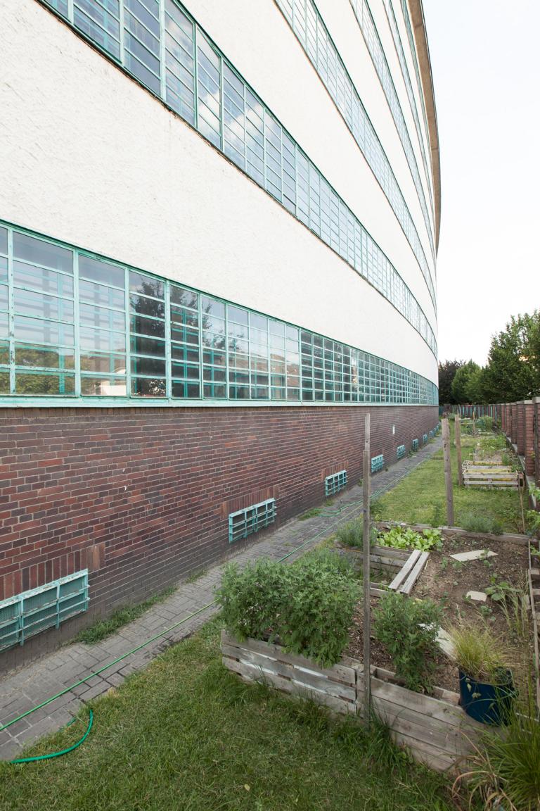 Gartenbeete mit Außemauer Tabakfabrik Linz